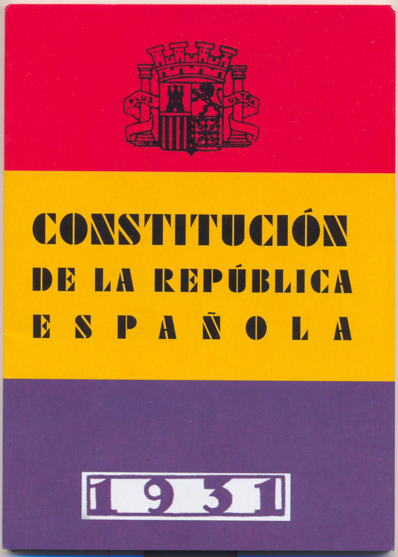 Cubierta de la Constitución de 1931 Fotografía: Dominio público.