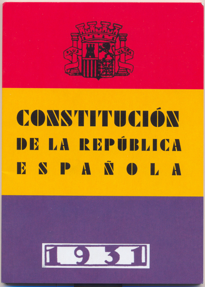 Una Constitución, dos Constituciones, tres Constituciones... 4 Cubierta de la Constitución de 1931 Fotografía: Dominio público.