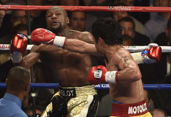 Floyd Mayweather Jr. contra Manny Pacquiao (Foto: Corbis)