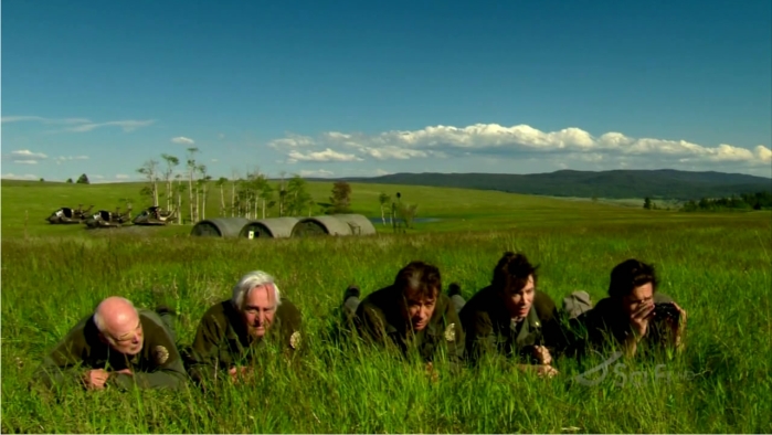 Battlestar Galactica, apuntes y reflexiones (y V): una filosofía de la historia 2 La historia circular: después de alcanzar la meta del progreso y provocar su propia destrucción el progreso humano comienza nuevamente en la Tierra. Imagen: ABC.