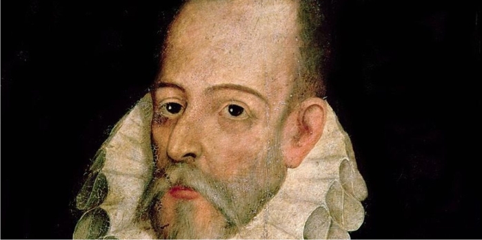 Tartamudeos y Quijotes 4 Retrato de Miguel de Cervantes, por Juan de Jauregui y Aguilar (DP)