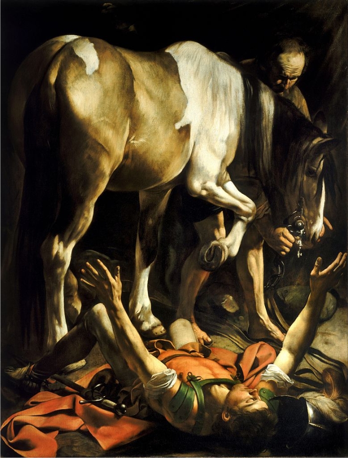 La conversión de san Pablo, por Caravaggio. (DP)