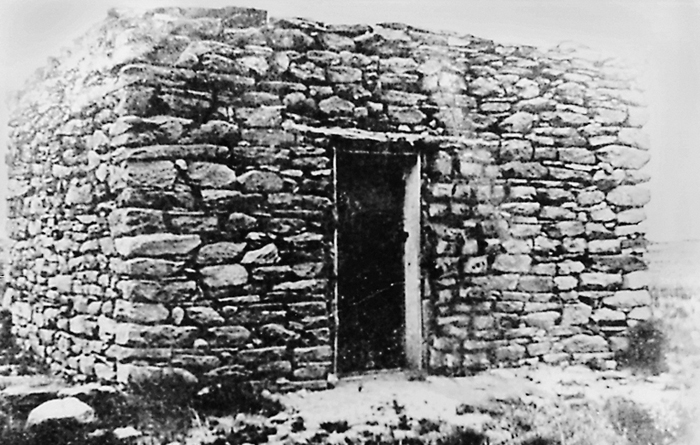 La primitica casa de piedra donde Pat Garrett capturó a Billy el Niño (foto: DP)
