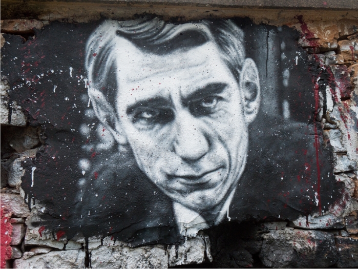 Claude Shannon en un grafit. Foto: Thierry Ehrmann (CC)