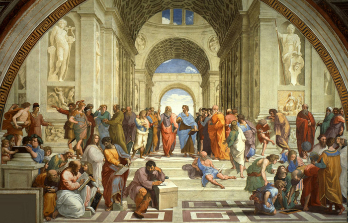 "La escuela de Atenas", Rafael, 1510-12