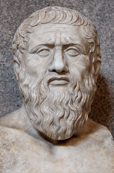 Busto romano de Platón, copia de un original griego. La escuela platónica frenó el avance cosmológico. (Imagen: DP) 