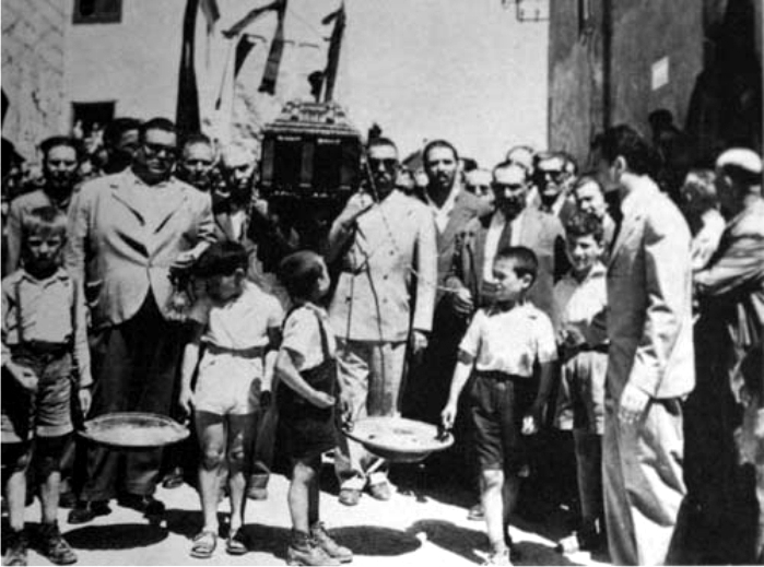 Funeral de la mafia siciliana, 1954. (DP)