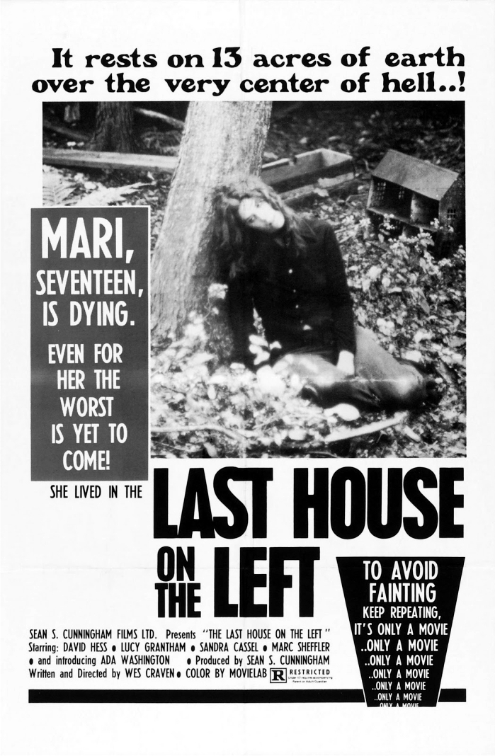 La última casa a la izquierda. Obsérvese lo sutil y enternecedor de las frases promocionales. Imagen: MGM.