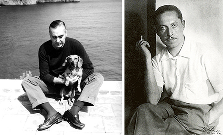 Una trascendencia inesperada: la Casa Malaparte 2 Curzio (en su casa) Malaparte y Adalberto Libera. Fotografía DP