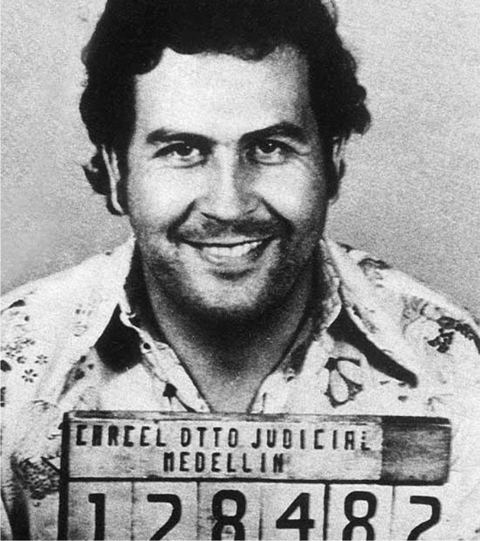 Pablo Escobar, cuando fue detenido en sus comienzos. Foto: DP.