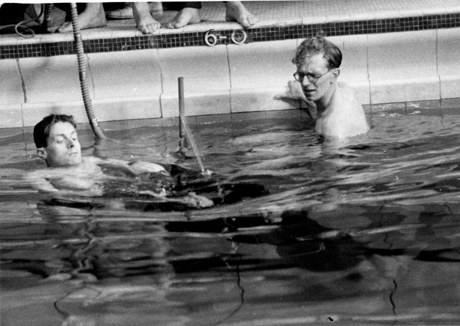 Pask durante un experimento de inmersión. Fotografía: Newcastle University