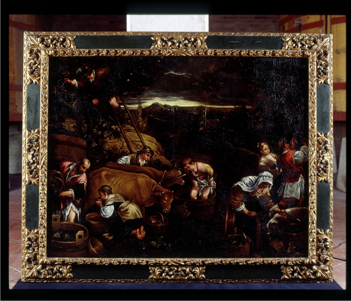 Otoño o septiembre. Óleo sobre lienzo Seguidor de los Bassano ¿España? Finales del siglo XVI - primera mitad del XVII. (DP)