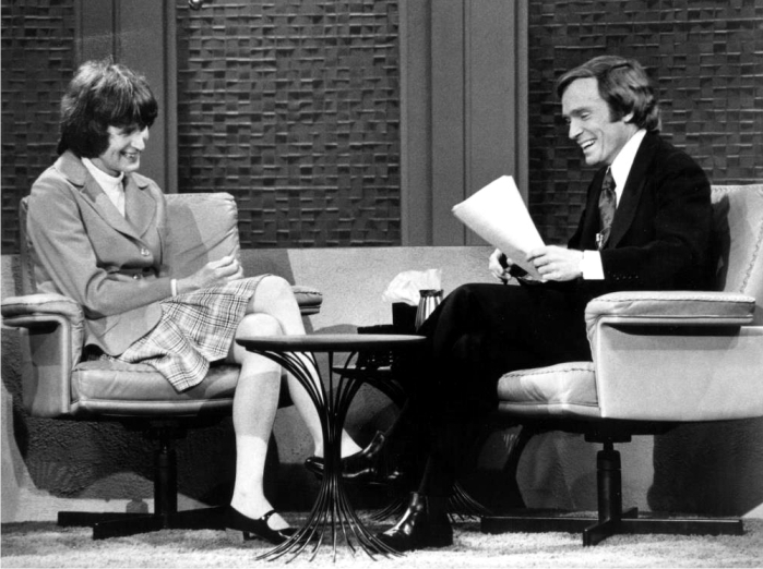 Jan en el programa de Dick Cavett. Imagen: ABC.