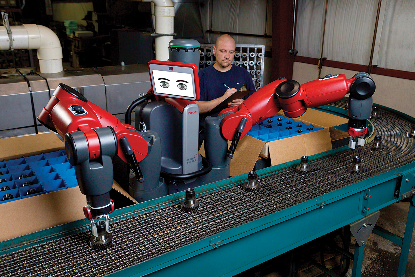 Avances científicos que (casi) pasaron desapercibidos 3 Rethink_Robotics_Baxter_w_person