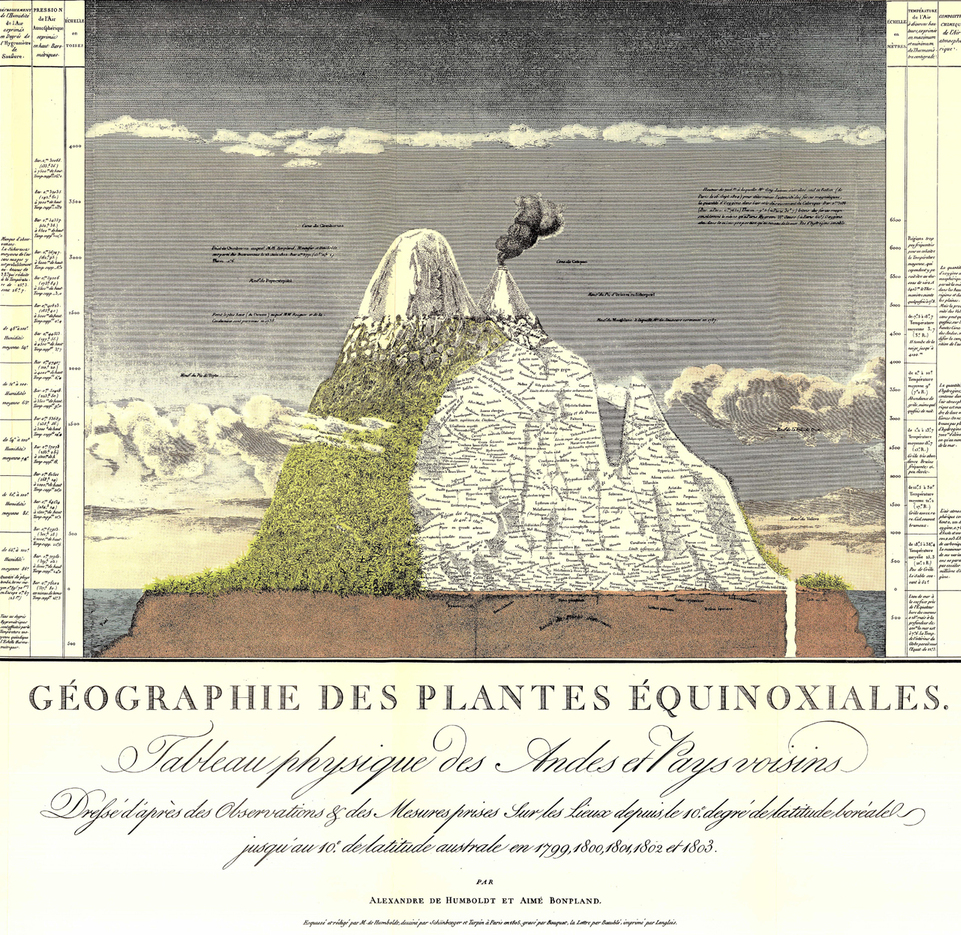 Essai sur la géographie des plantes (1805), de A. de Humboldt. Fotografía: DP.