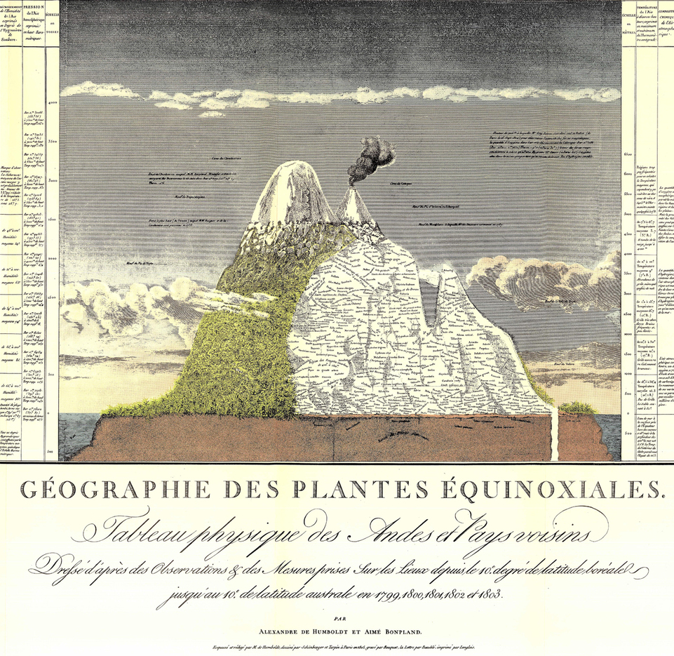 Bitácora improbable del curioso Alexander von Humboldt 3 Essai sur la géographie des plantes (1805), de A. de Humboldt. Fotografía: DP.