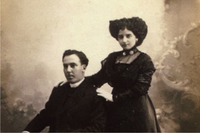Antonio Machado con Leonor Izquierdo. Foto: DP.
