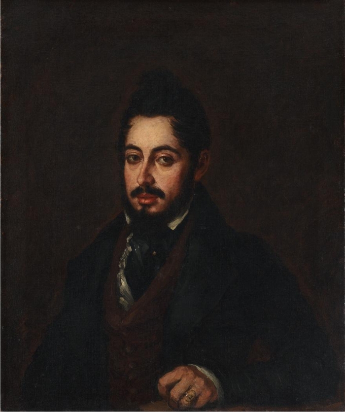 Retrato de Mariano José de Larra, por José Gutiérrez de la Vega. (DP)