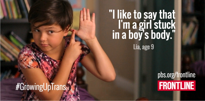 Growing up trans. Imagen: PBS/Canal+.