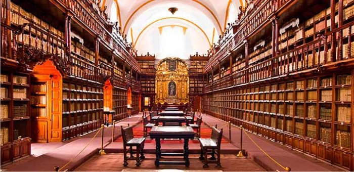 Imagen de la Biblioteca Palafoxiana. Puebla, México.