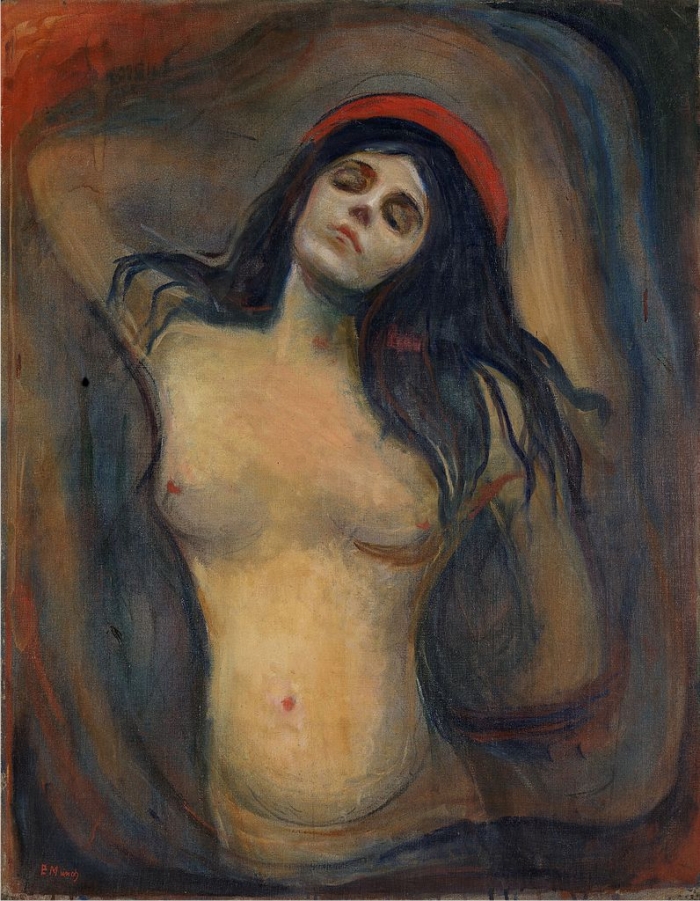 Una de las versiones de la Madonna, de Evard Munch.