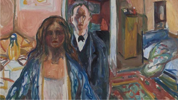 El artista y la modelo, de Edvard Munch.