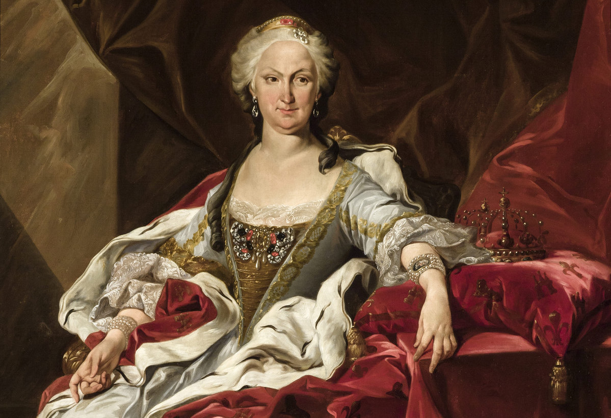 Copia del retrato de Isabel de Farnesio pintado Louis Michel Van Loo en 1739. Imagen: (DP).