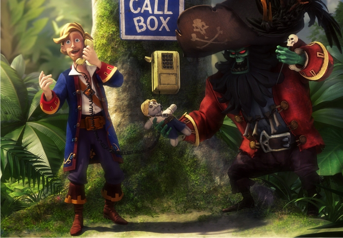 Jugar a la risa 1 Monkey Island 2 Special Edition. Imagen: LucasArts.