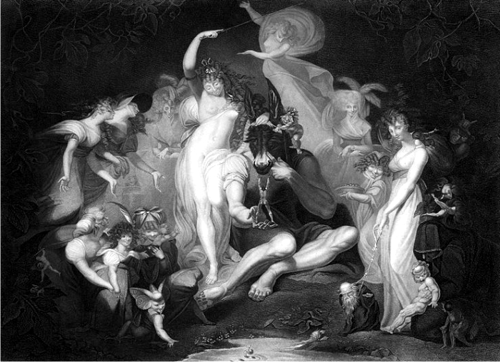 ¿Otra vez Shakespeare? 3 Grabado de una pintura de Henry Fuseli para El sueño de una noche de verano. (DP)