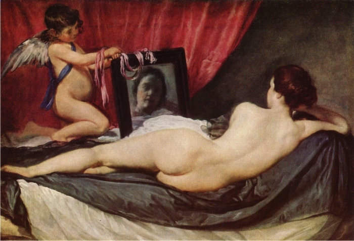 El ojo ante el espejo, su reflejo y un cuadro con un conejo 6 Venus del espejo, de Velázquez.