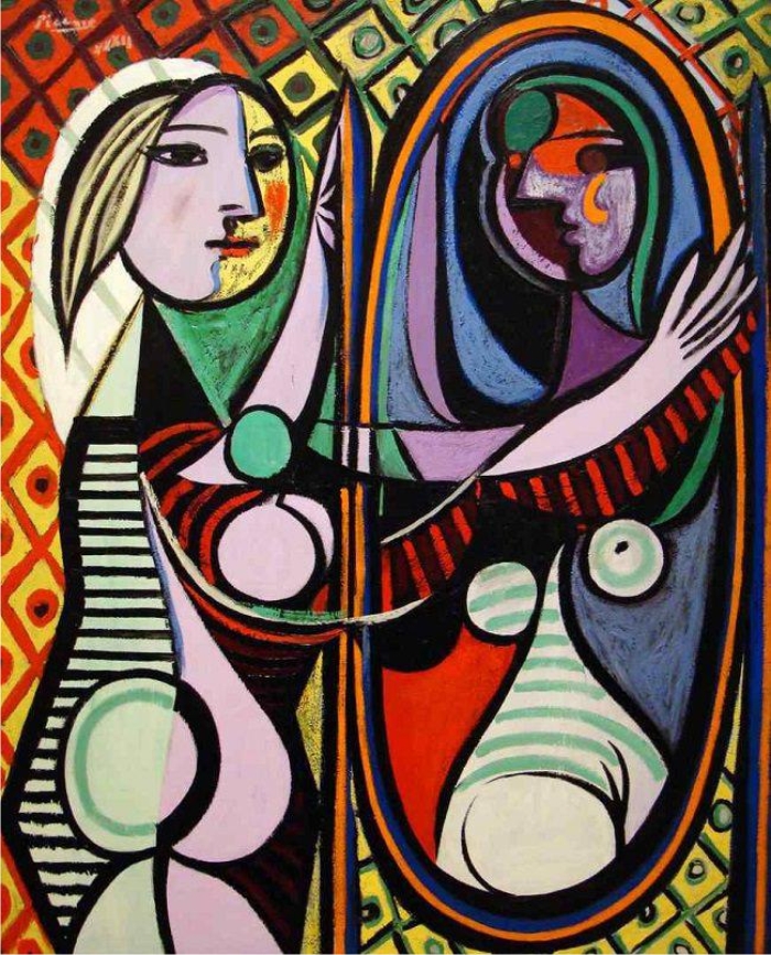 Mujer frente al espejo, de Picasso.
