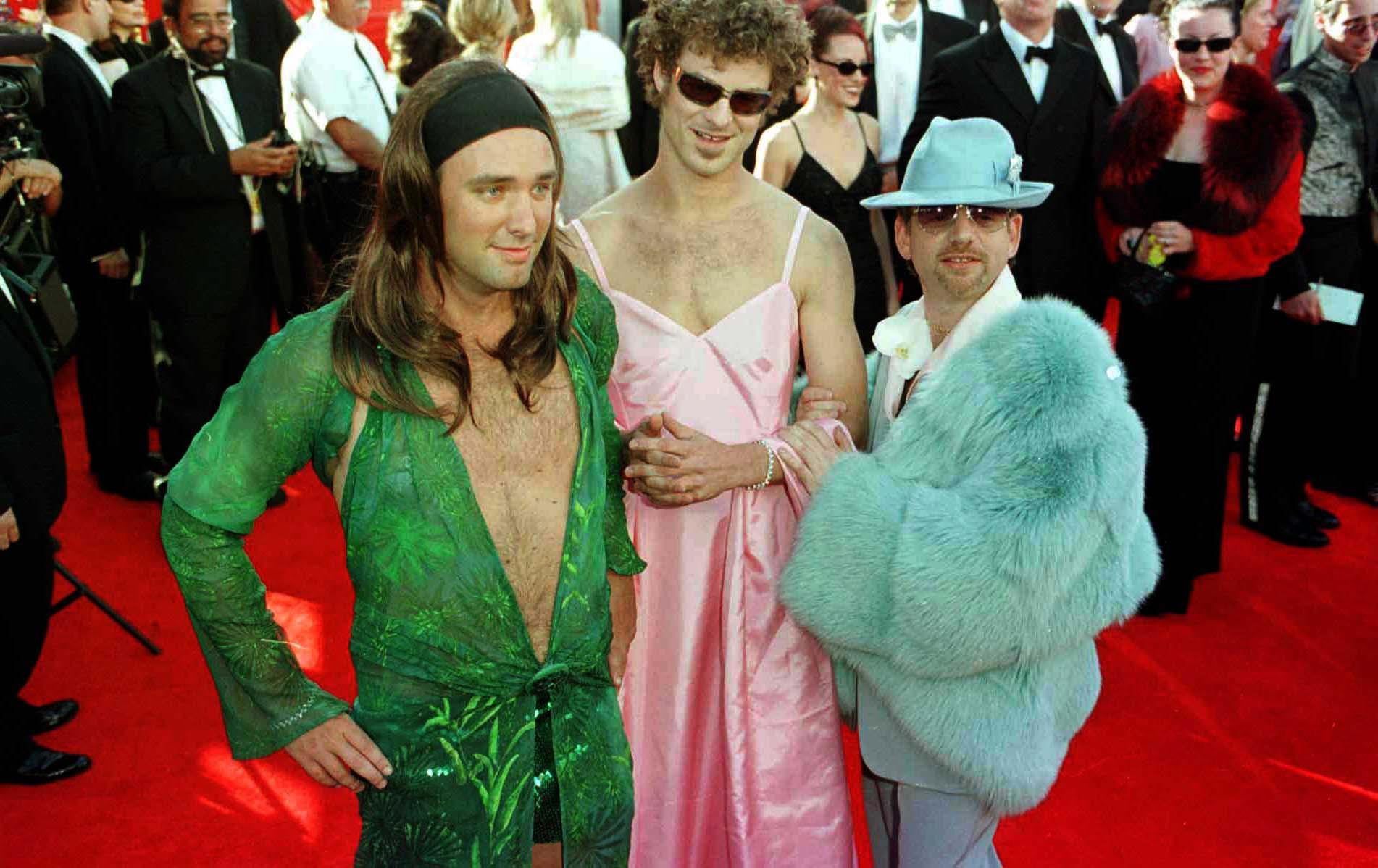 Marc Shalman (right) with South Park creators, Matt Stone (centre) and Trey Parker