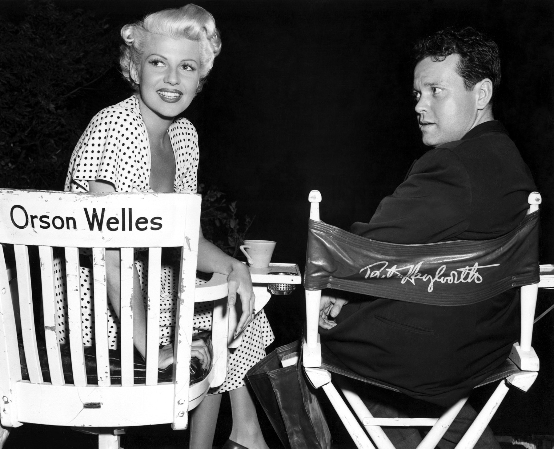 1947: Orson Welles and Rita Hayworth, his wife at the time, costarred in Columbia Pictures' The Lady from Shanghai. Welles was also the writer and director of the film.