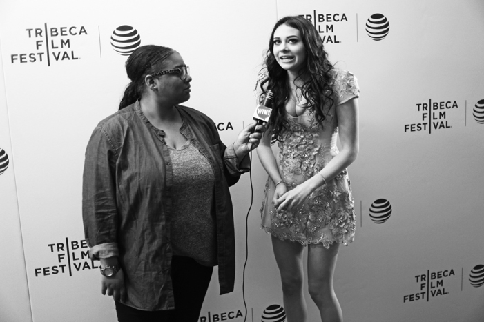 El cine según TriBeCa 1 La cantante y modelo neoyorquina Meredith O’Connor sobre la alfombra roja.