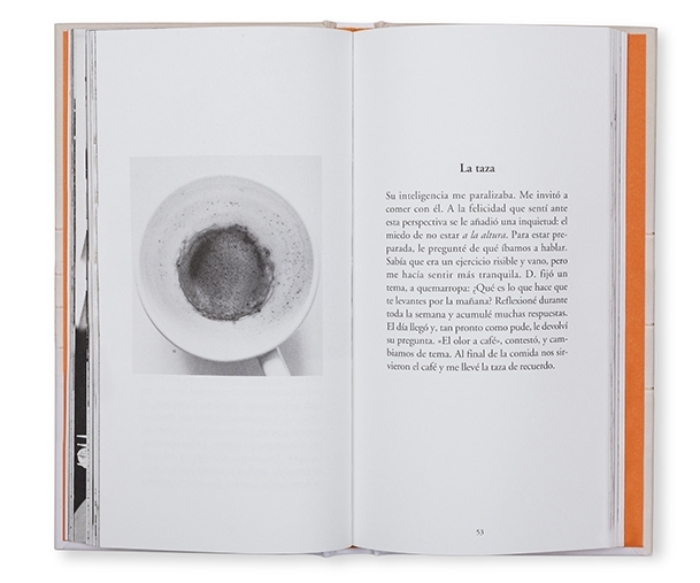 Sophie Calle: vendrá la muerte y tendrá mis ojos 4 La taza. Imagen: Editorial La Fábrica.