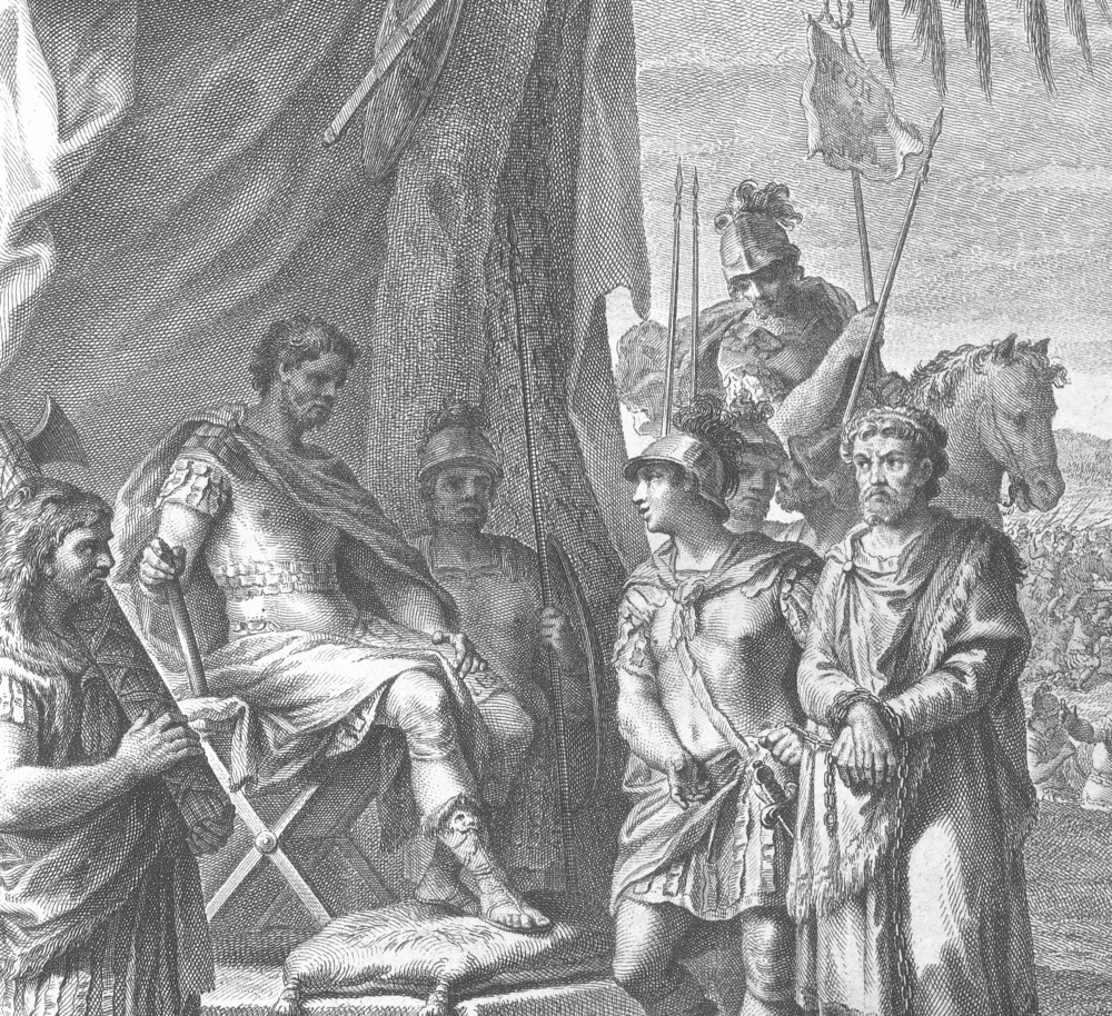 Detalle de La captura de Jugurta, ilustración extraída de La conjuración de Catilina y la Guerra de Jugurta por Cayo Salustio Crispo, 1772. Imagen: DP.