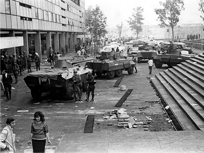 La matanza de Tlatelolco. Foto: Cordon.