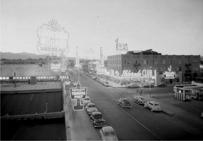 Las Vegas alrededor de 1947. Foto: DP.