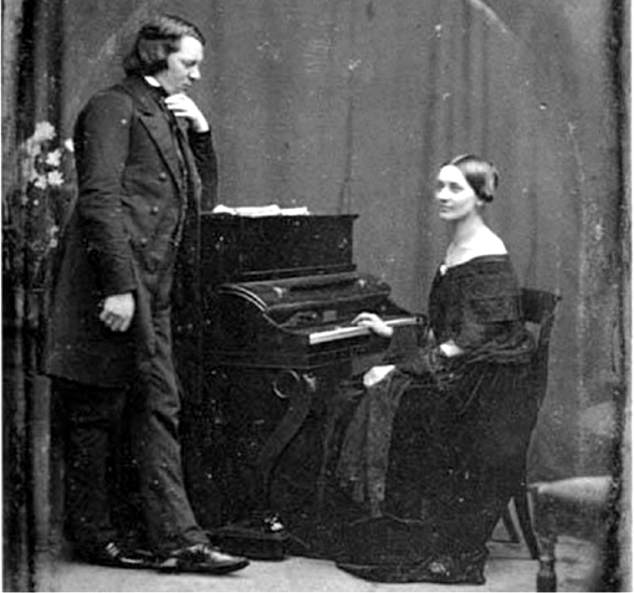 El mal del músico 2 Robert Schumann y Clara Wieck. Foto: DP.