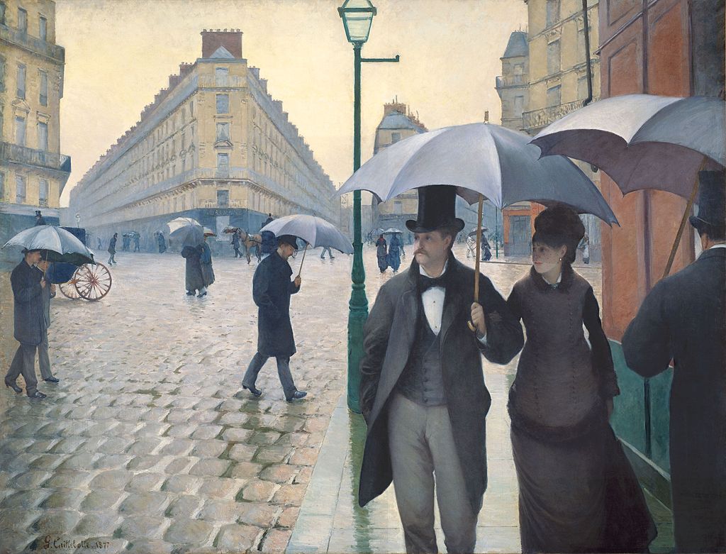 ¿En qué novela vives? 1 Rue de Paris, temps de pluie, DE Gustave Caillebotte, 1877. Imagen: (DP).
