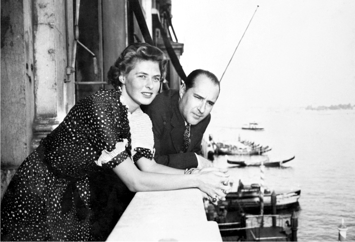 Ingrid Bergman y Roberto Rossellini. Foto: Corbis.