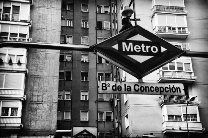 Boca del metro de Barrio de la Concepción.