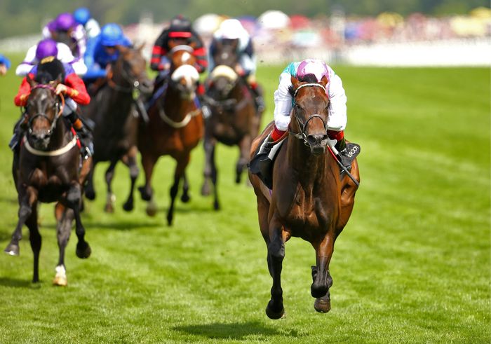 Time Test ridden by Frankie Dettori comes home to win the Tercentenary Stakes during Ladies Day, on day three of the 2015 Royal Ascot Meeting at Ascot Racecourse, Berkshire.