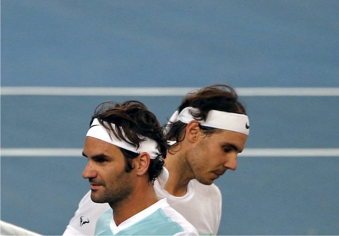 Roger Federer y Rafa Nadal. Foto: Cordon.