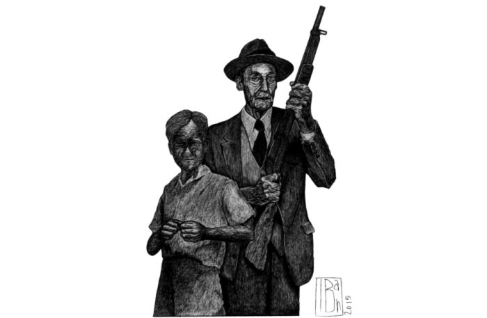 La desdichada historia del hijo de William Burroughs 1 Ilustración de Iban Sainz Jaio, cortesía de Dirty Works.