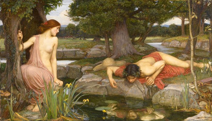 1200px John William Waterhouse Echo and Narcissus Google Art Project