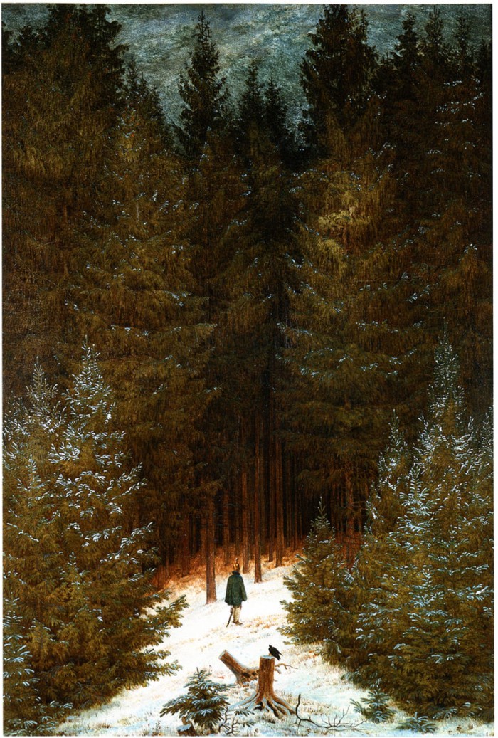 El cazador en el bosque, de Caspar David Friedrich.