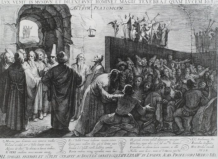La caverna de Platón, el mito de Narciso y la caída de Ícaro 2 Platon Cave Sanraedam 1604