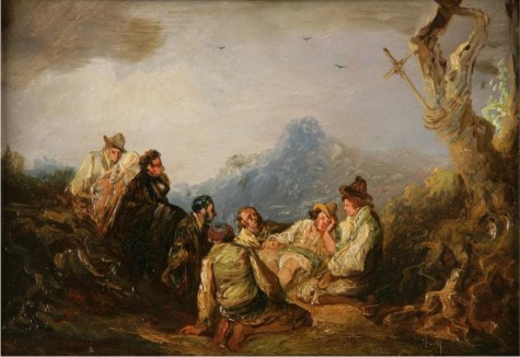 Bandidos al monte, de Eugenio Lucas Velázquez.