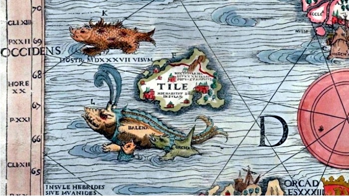 La mítica isla de Thule en la Carta Marina de Olaus Magnus DP